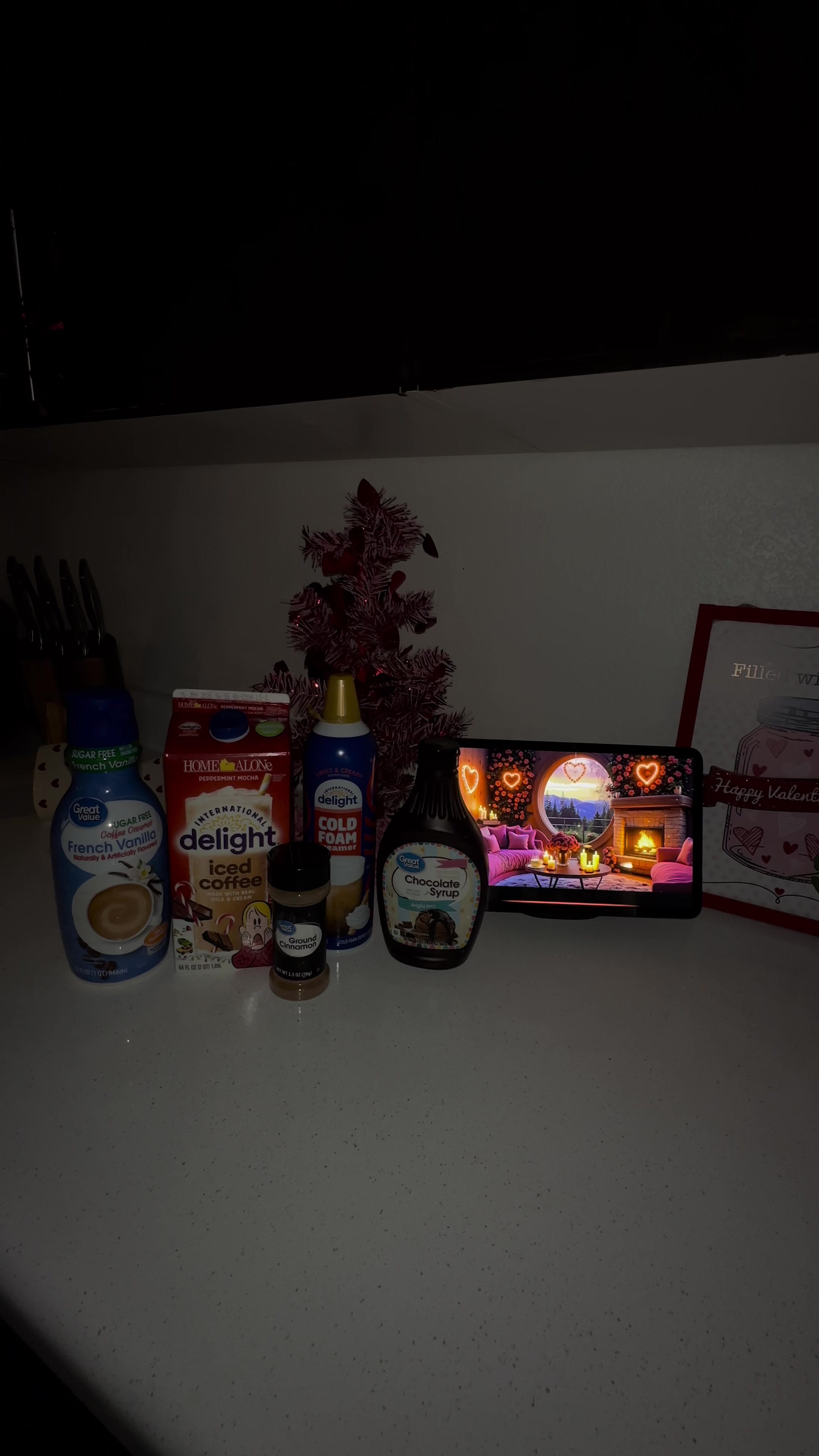 TikTok post by @itsmarielajanethhh for International Delight. Caption reads: Morning Coffee Before Motherhood Madness. @Walmart....