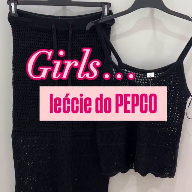 Instagram post by @deal.zycia for Pepco. Caption reads: Ażurowy komplet w @pepcopl ! Top & spódnica (35 &....