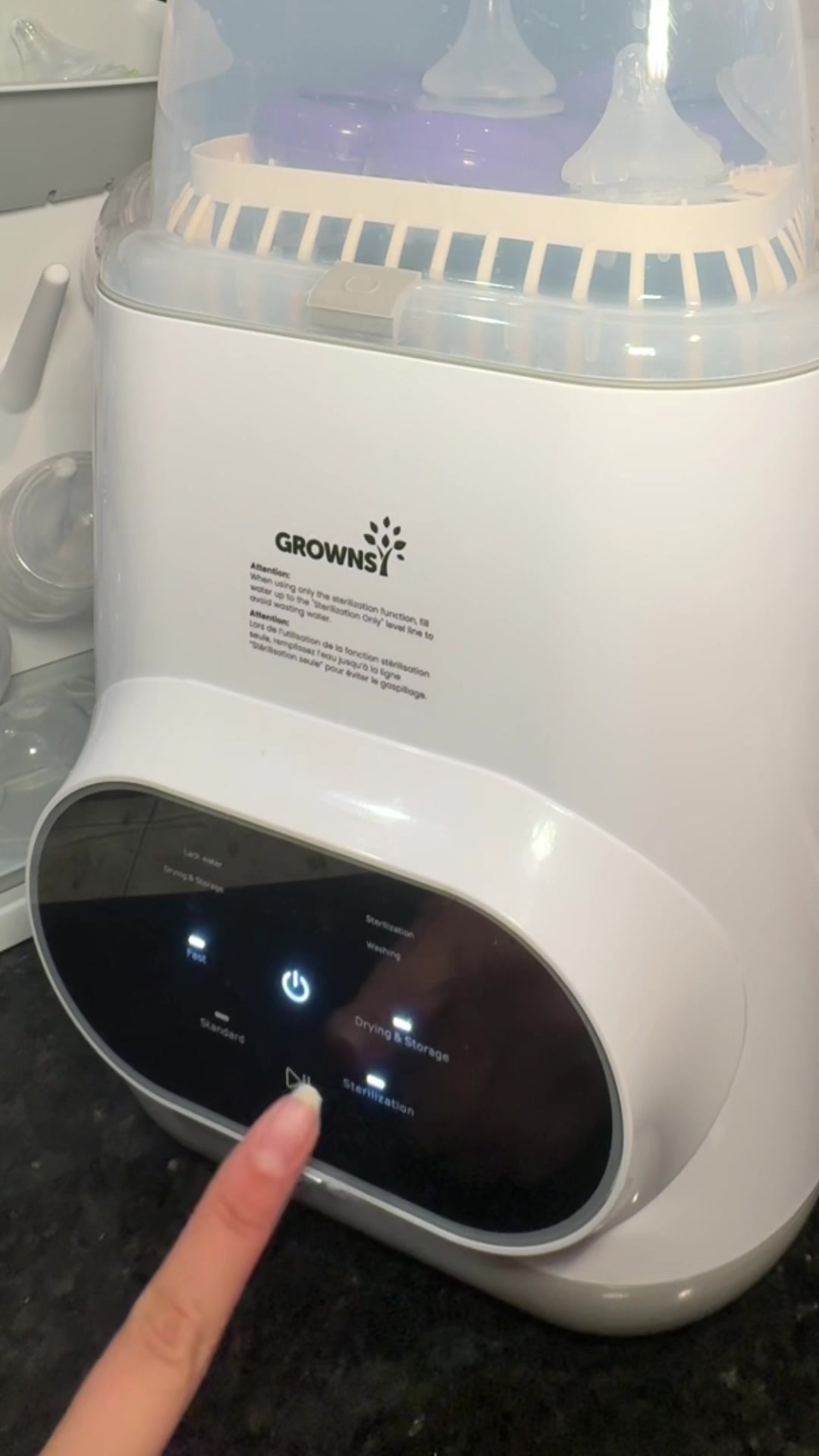 TikTok post by @drecorona for GROWNSY. Caption reads: We run this thing like 5 times a day....