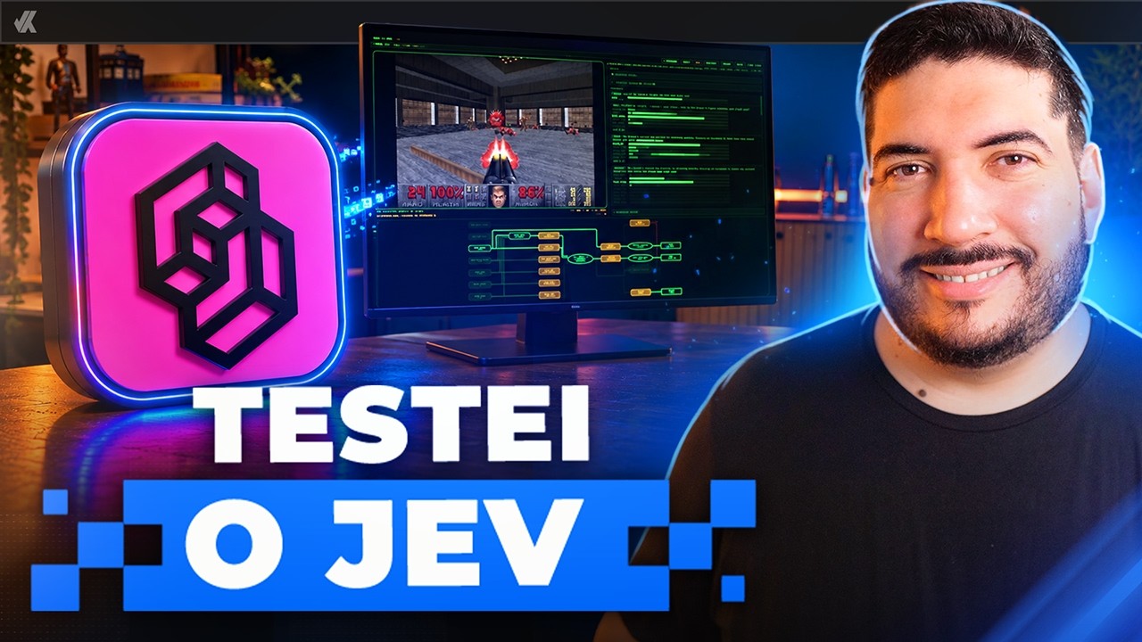 YouTube post by @VKav for Hostinger. Caption reads: [...] viktorkav.com.br/hostinger (coupon KAV)....