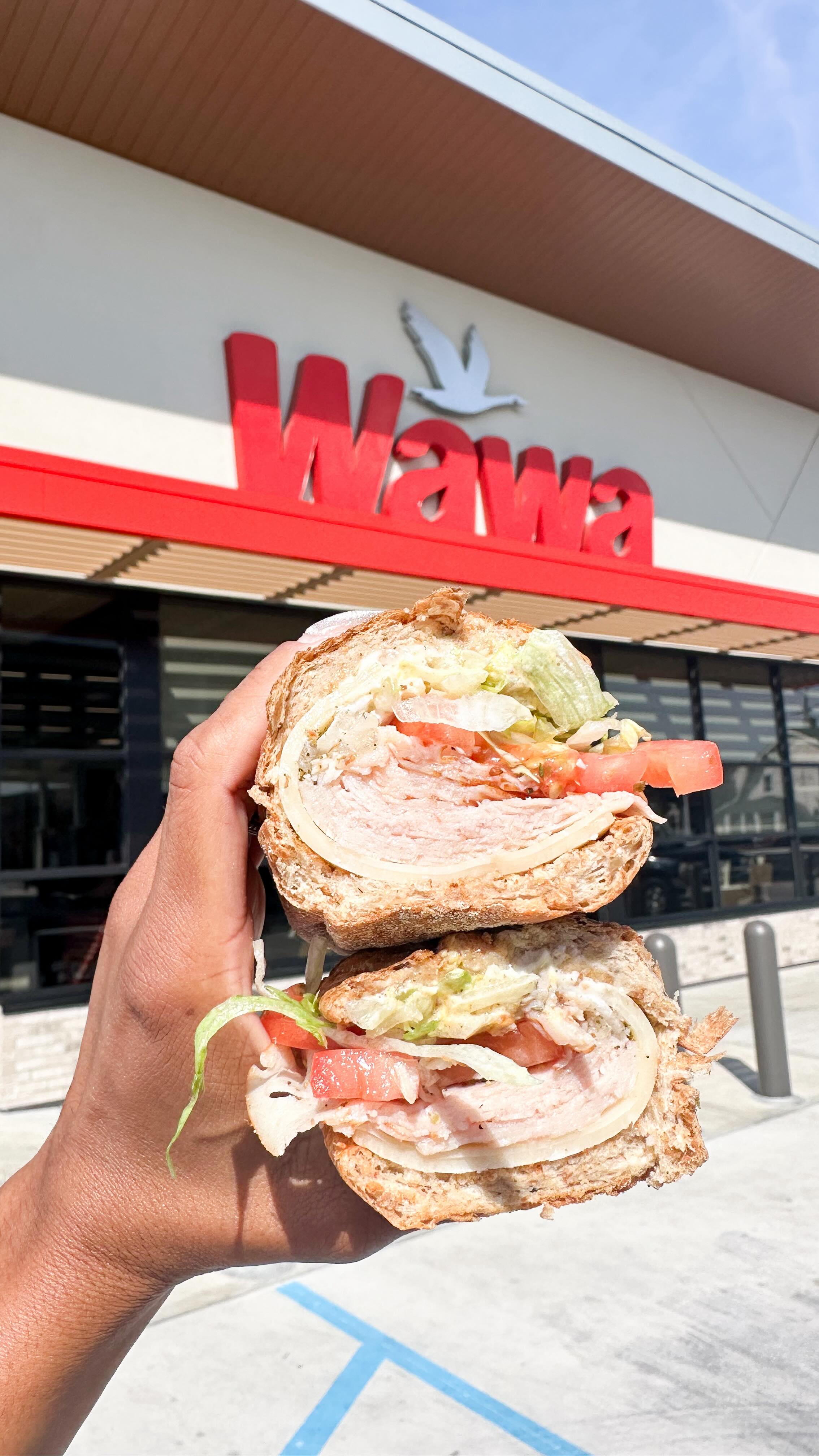 Instagram post by @pursuitofdelights for Wawa. Caption reads: #ad ✨Lunch at Wawa✨
•
Hey y’all! 👋🏽👋🏽 Did you....