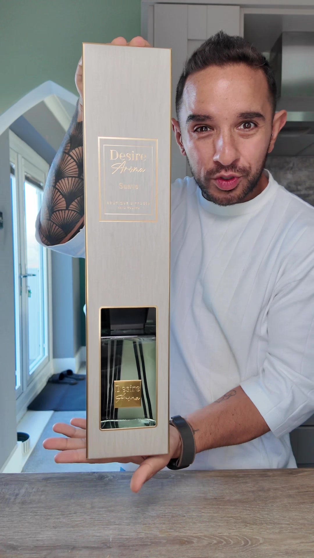 TikTok post by @tariqunfiltered for The Northumberland Candle Company. Caption reads: 1000ml Reed Diffusers limited stock....