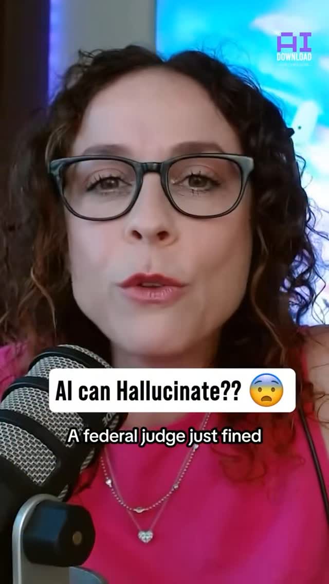 Instagram post by @shiralazar for What's Trending. Caption reads: AI hallucinations are on the rise and it’s getting....