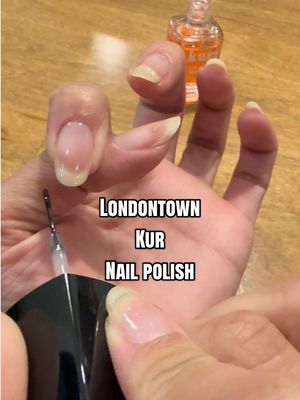 TikTok post by @alexlushine for LONDONTOWN. Caption reads: [...] treatment and clean girl nails 💅🏼....