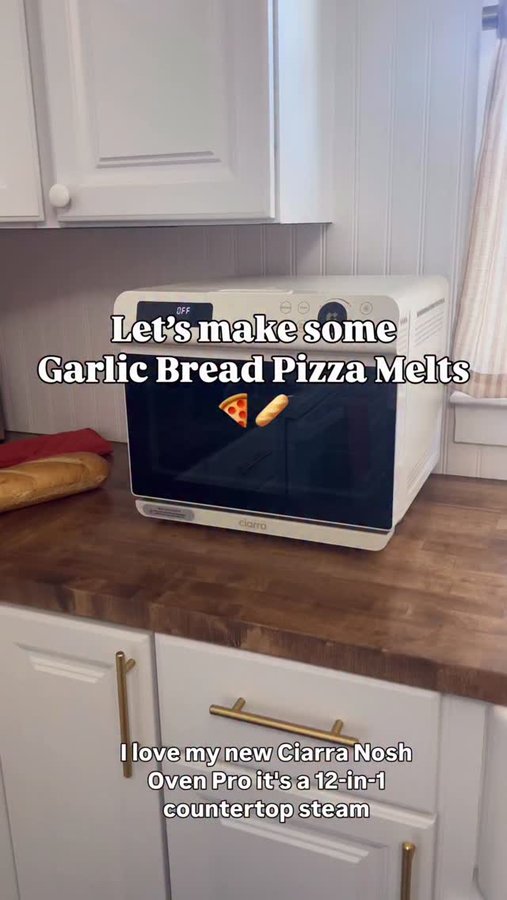 Instagram post by @lifewithjesnicole for Ciarra Appliances. Caption reads: [...] Ciarra Nosh Oven Pro from @ciarraappliances....