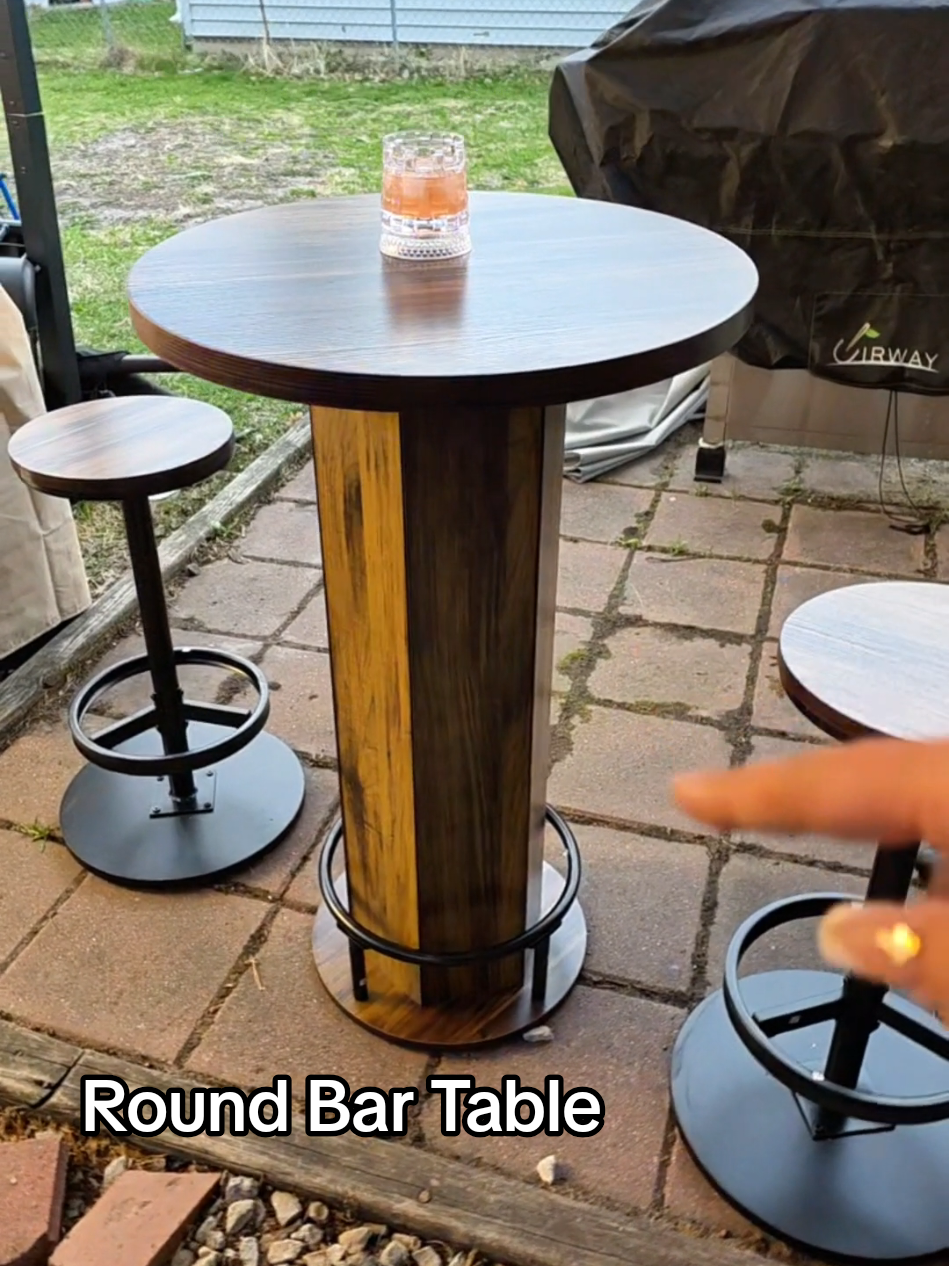 TikTok post by @jk_grace7 for Tribesigns. Caption reads: [...] bistro pub table #bartable #table....