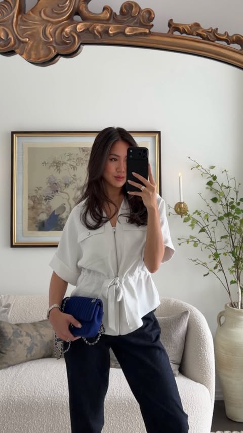 Instagram post by @allyshayung for Melanie Lyne. Caption reads: [...] with a few spring pieces from....