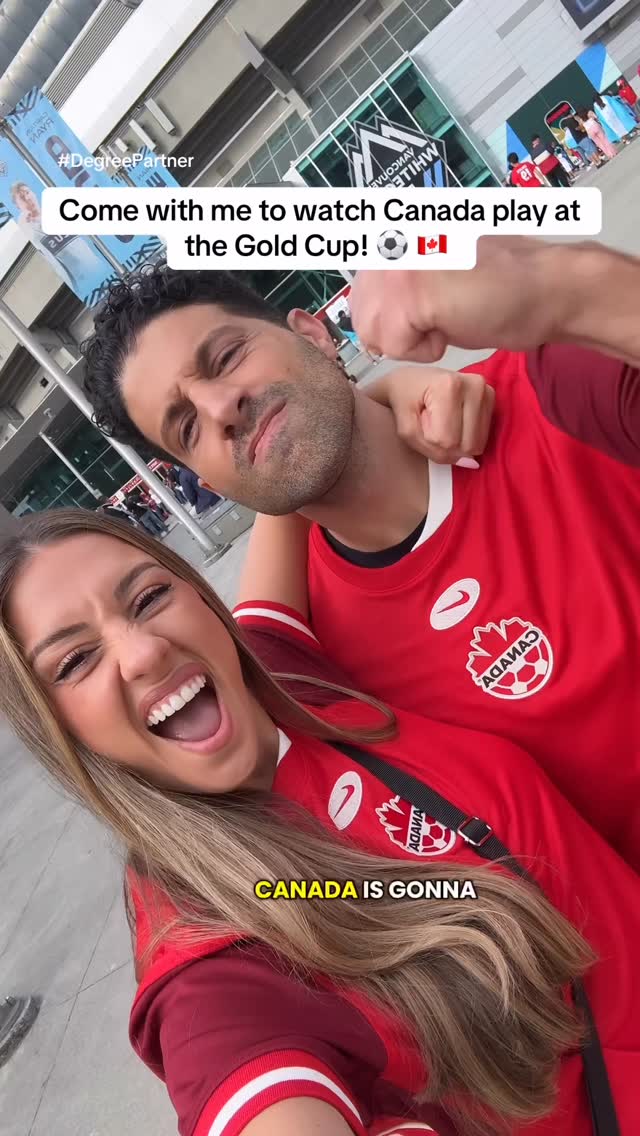 Instagram post by @carolineszwed for Degree. Caption reads: Canada is going to win the Gold Cup! WOW what a....