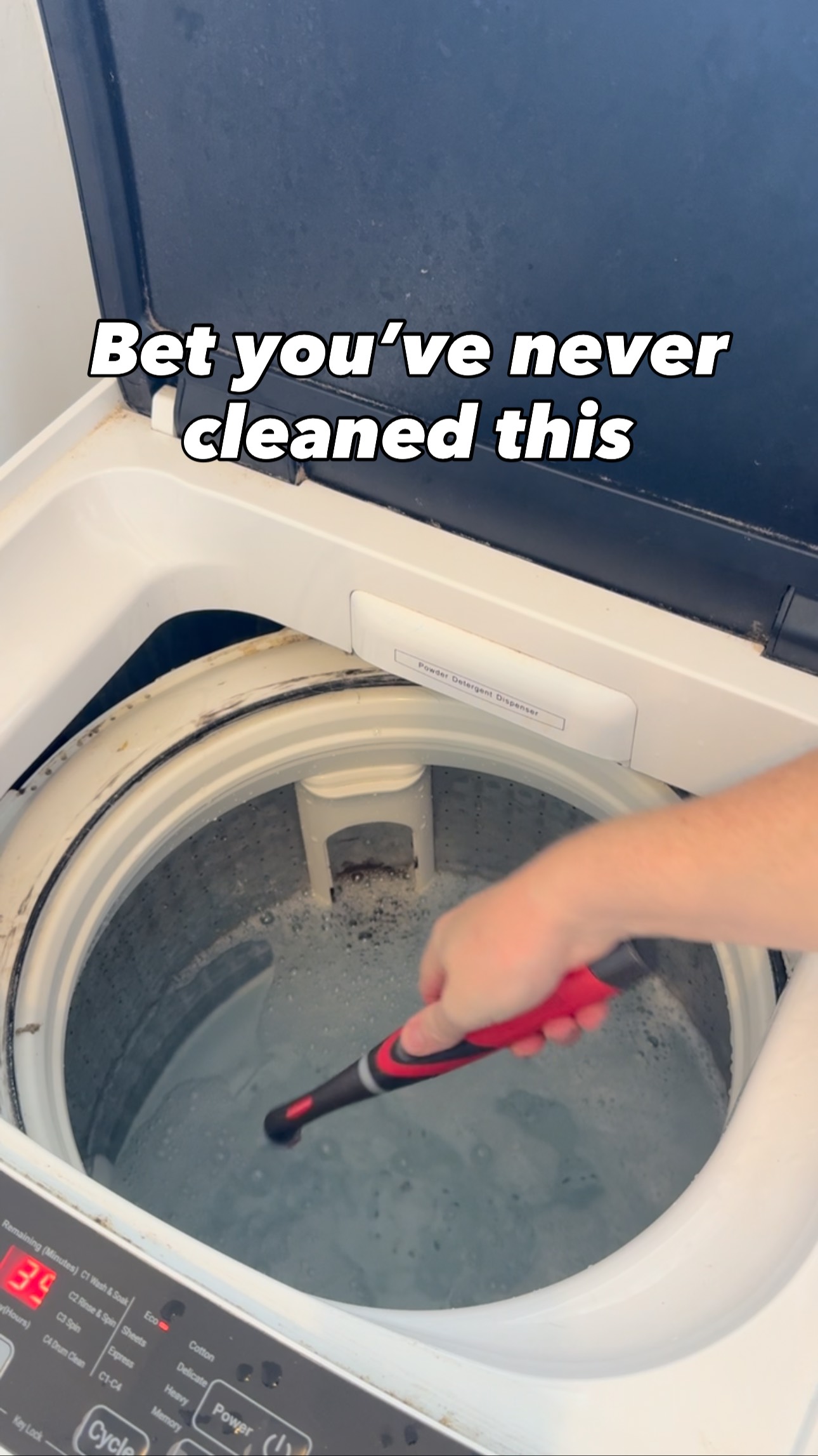 Instagram post by @nonstopmumma for Rubbermaid. Caption reads: This one is specific to top loader owners

The top....