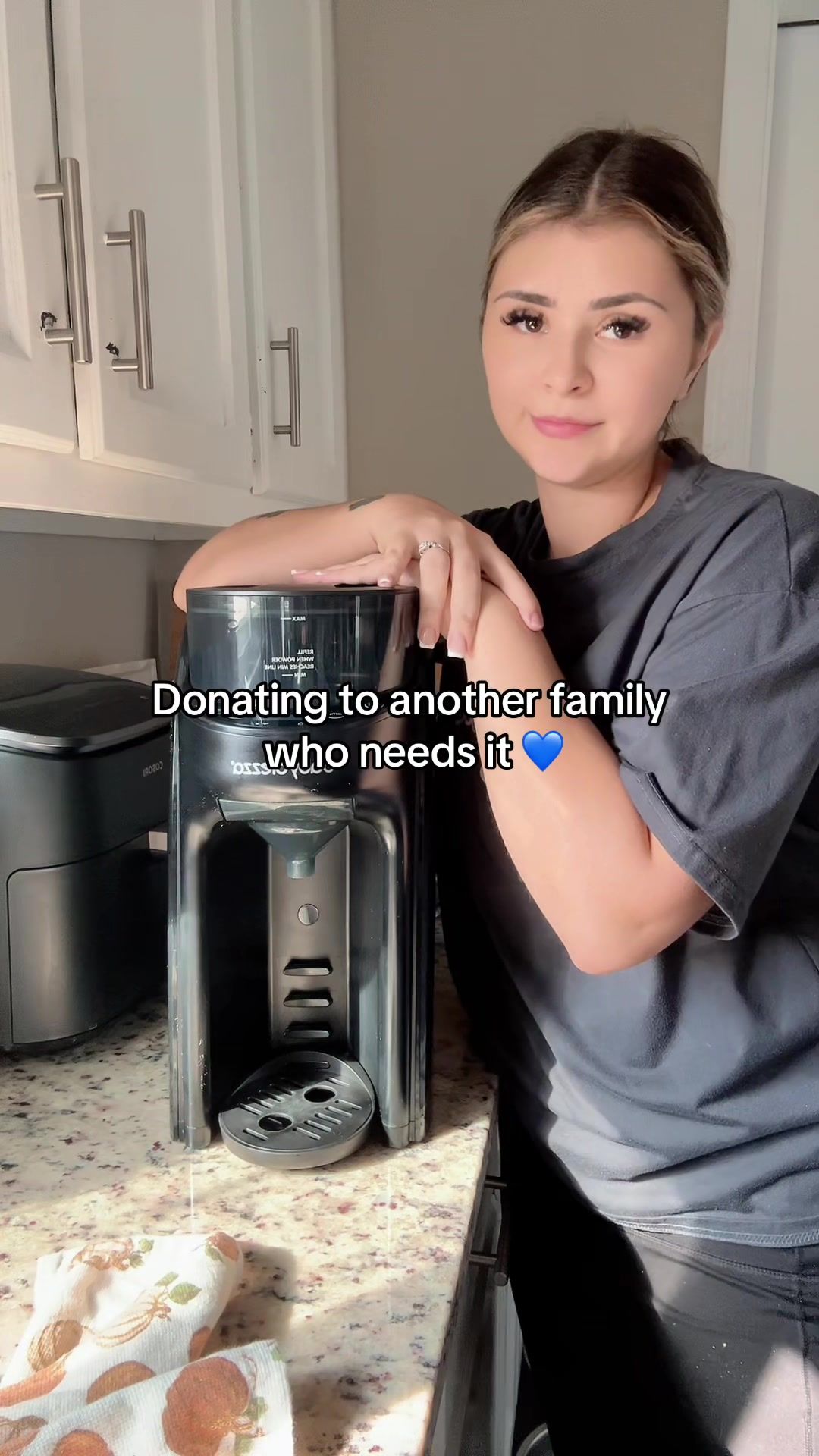 TikTok post by @mamayessenia for Baby Brezza. Caption reads: End of an era for my last baby 💙  Breastfeeding....