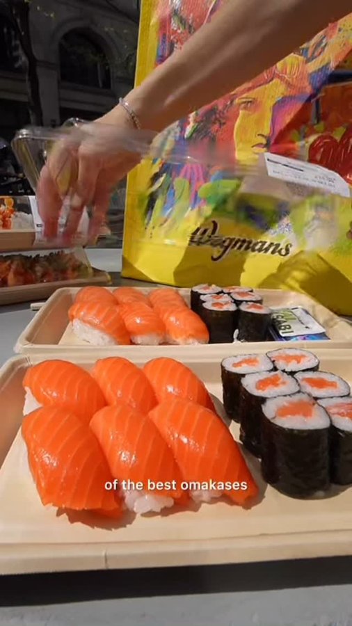 Instagram post by an influencer for Wegmans Food Markets. Caption reads: You guys already know how much we love @wegmans....