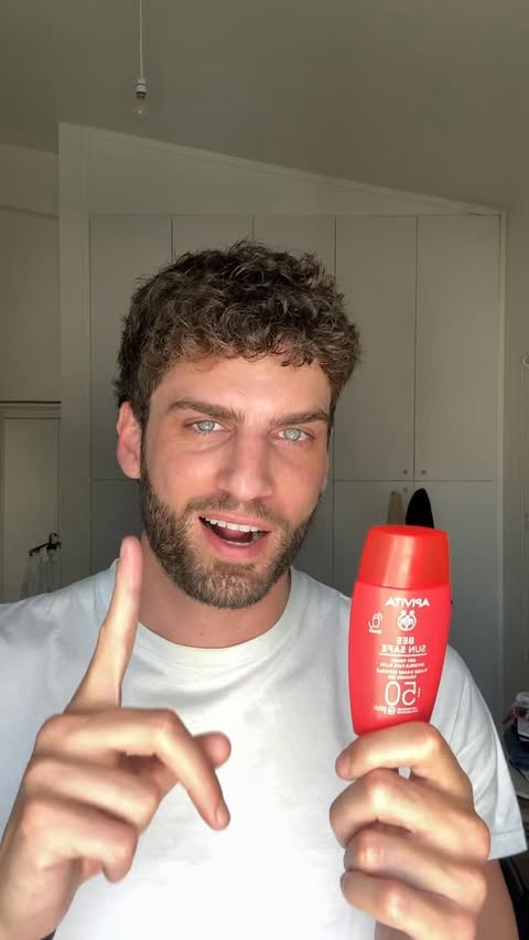 Instagram post by @mike__andreou for APIVITA. Caption reads: SPF every day, no excuses ☀️✨ #apivita....