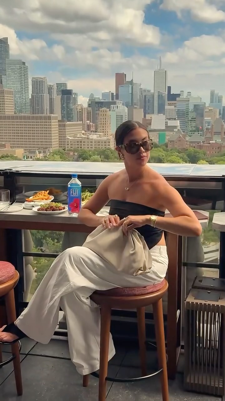 Instagram post by @sasha.mei for FIJI Water. Caption reads: The sun’s out. The days are still long. The plan?....