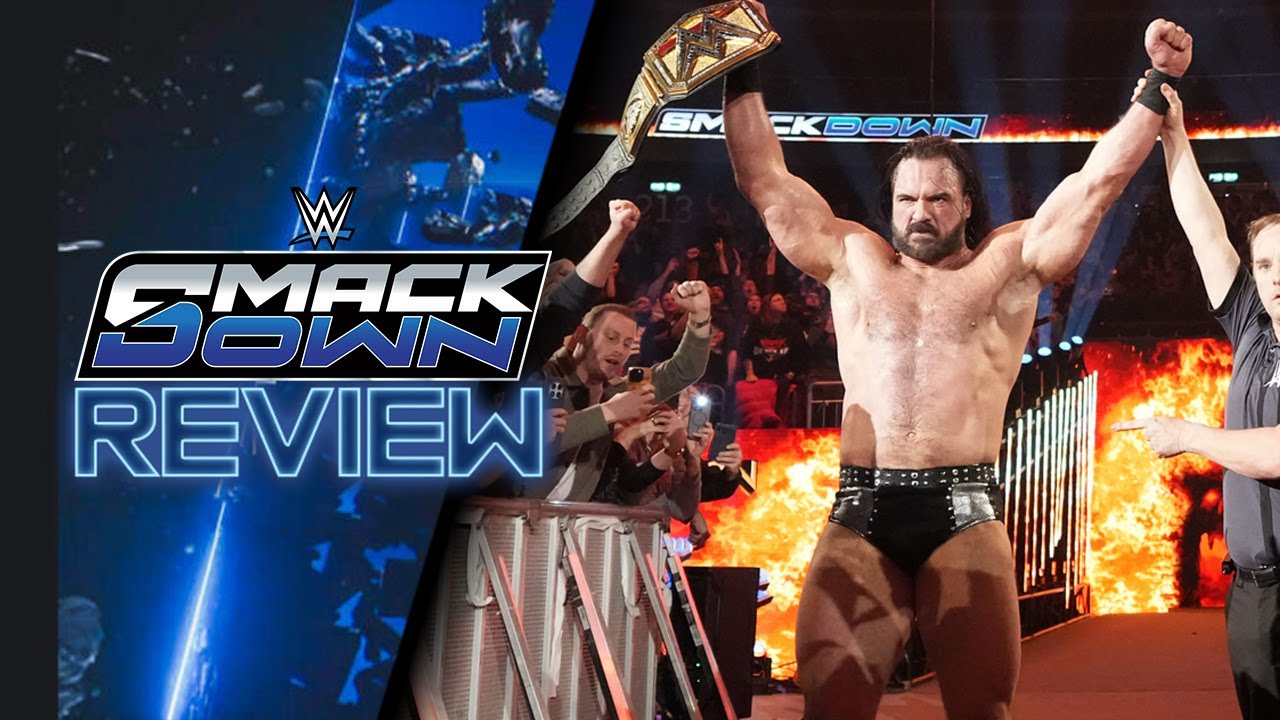 YouTube post by @MartinGuerrero for Smilodox. Caption reads: Drew McIntyre wins the title in BERLIN!.