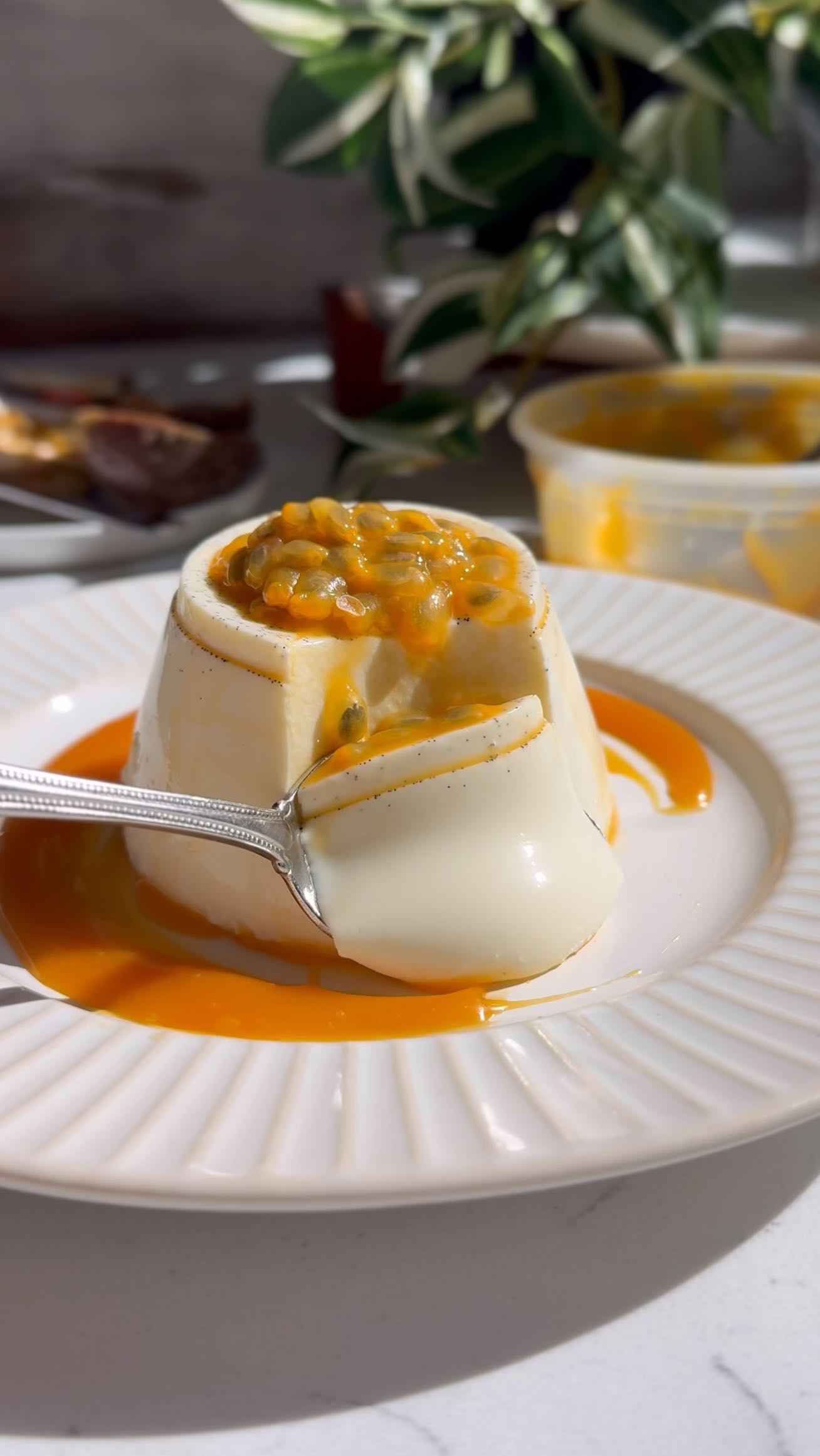 Instagram post by @foodmymuse for Shamrock Farms. Caption reads: Panna Cotta is one of my favorite desserts! So....