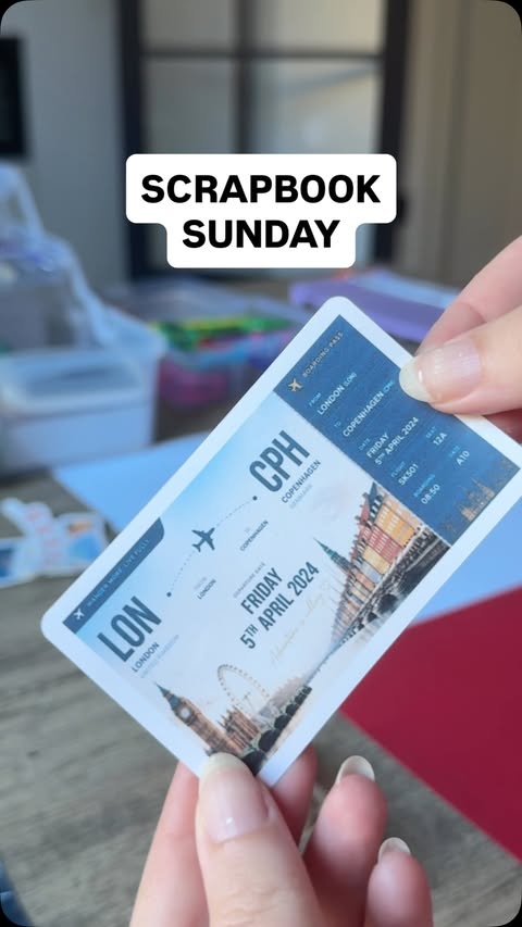 Instagram post by @itskatiemarie_ for Cricut UK & Ireland. Caption reads: Week 6 of Scrapbook Sunday! ✂️📔📸 Copenhagen will....