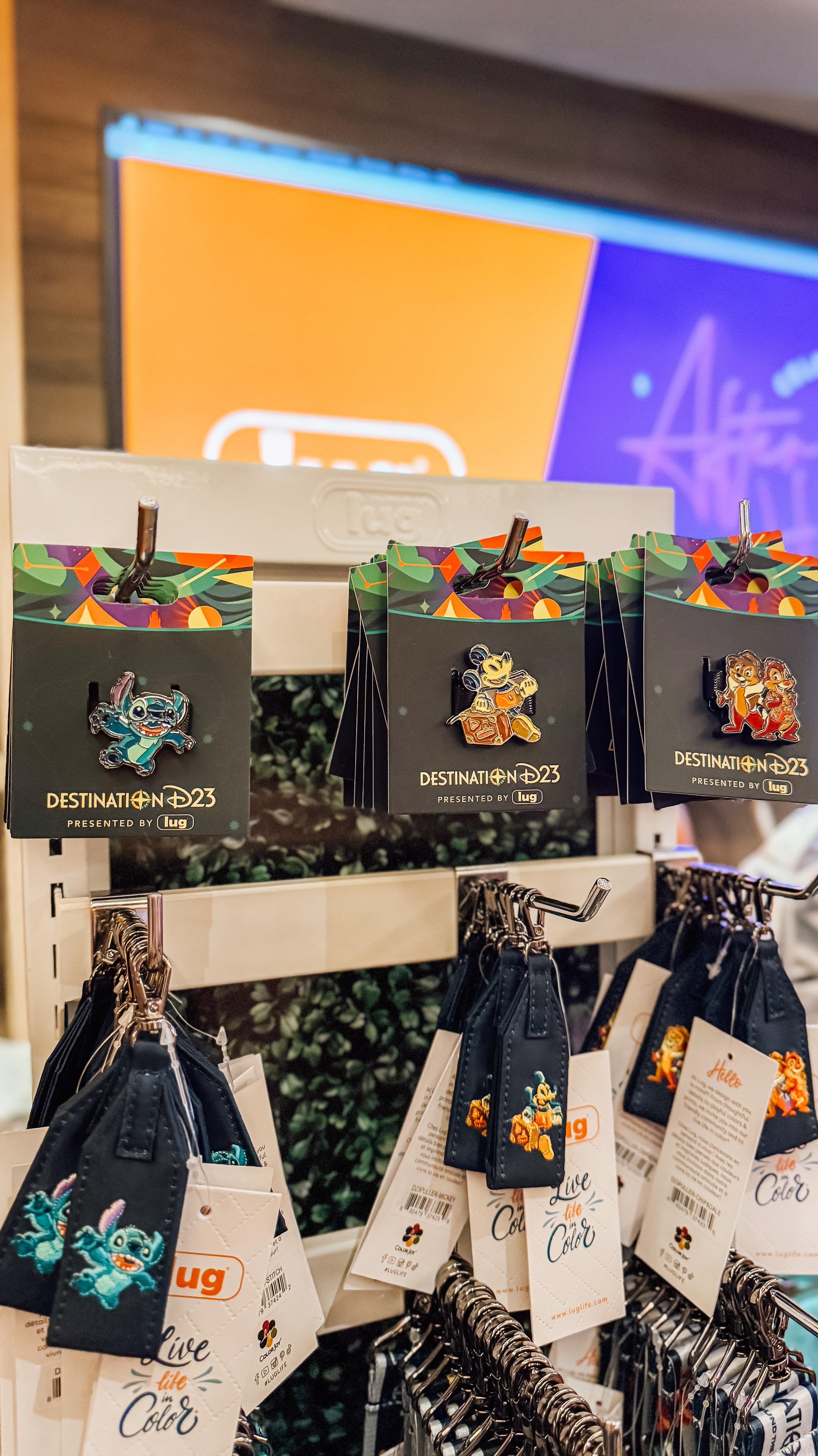 Instagram post by @a.magical.life.for.me for Lug. Caption reads: ✨ New at Destination D23! ✨ @luglife....