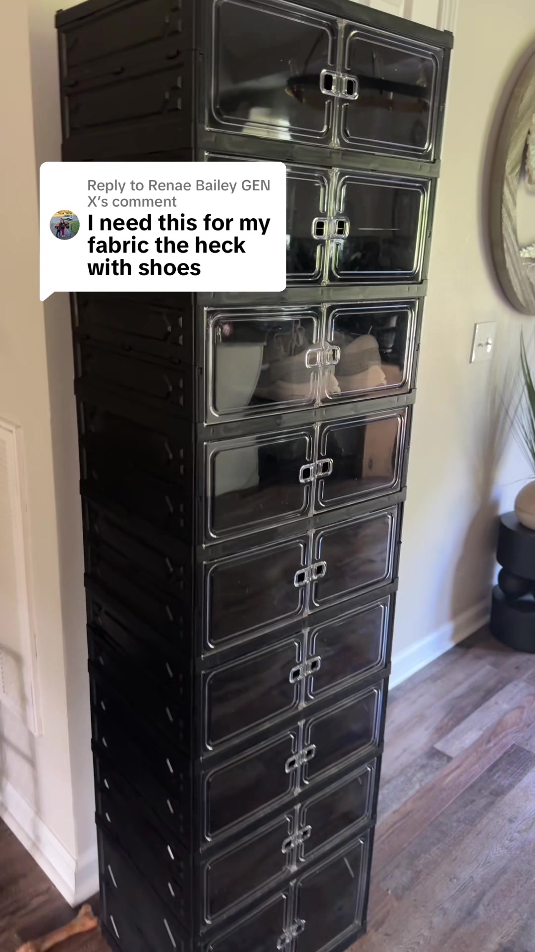 TikTok post by an influencer for UFORU NEST. Caption reads: [...] #shoehack #DealsForYouDays @UFORU NEST.