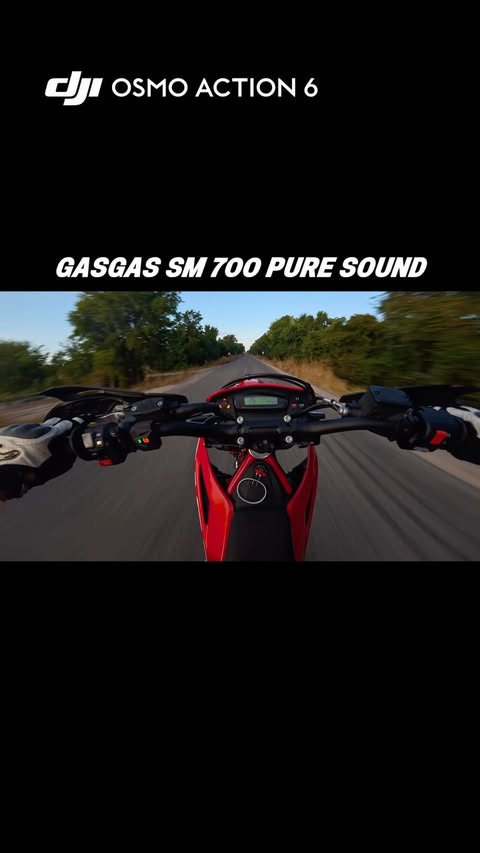 Instagram post by @unknownriderr_ for DJI OSMO. Caption reads: Osmo Action 6 pure sound 💥 #motorcycle....