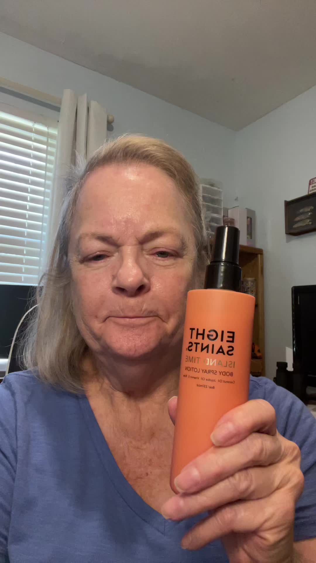 TikTok post by @southern_crafter for Eight Saints Skincare. Caption reads: [...] #jojoba #vitaminc #vacations @Eight Saints....