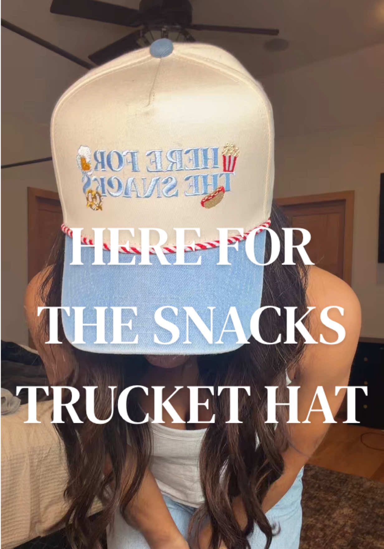 TikTok post by @danap528 for KenzKustomz. Caption reads: @KenzKustomz Shop for the snacks trucker hat [...].