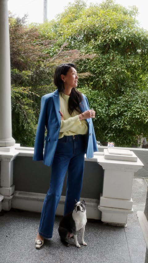 Instagram post by @sparkandpepper for Ann Taylor. Caption reads: New year, fresh style. Starting in @anntaylor with....