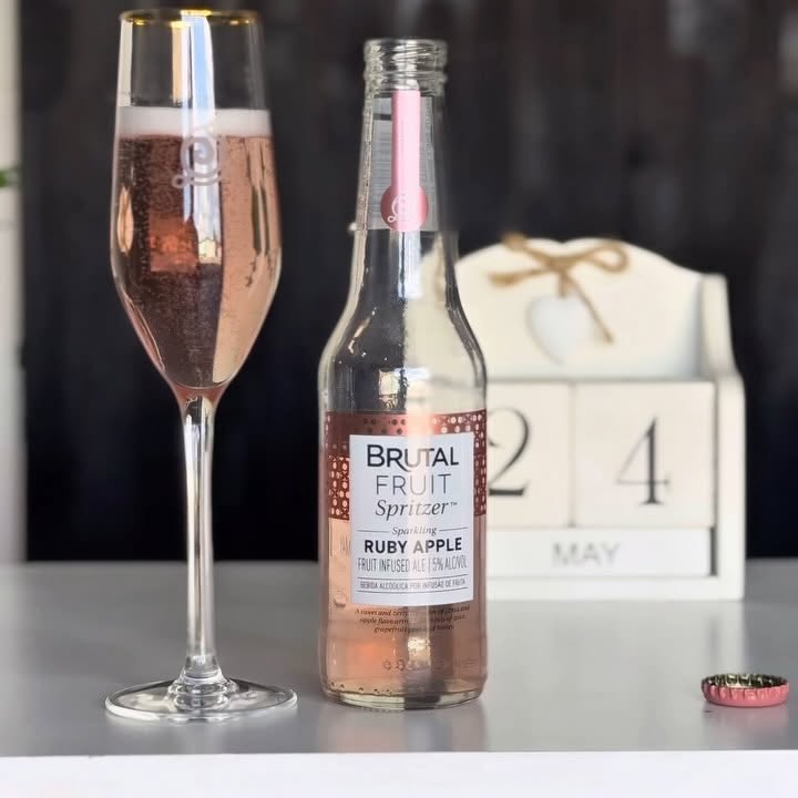 Instagram post by @lisa_mutalu for Brutal Fruit. Caption reads: ✨ Brunch plans just got bubbly! 🥂🩷
Got my invite....