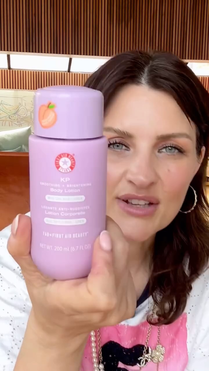 Instagram post by @samchapman for First Aid Beauty. Caption reads: This is easy, brilliant and smells nice....