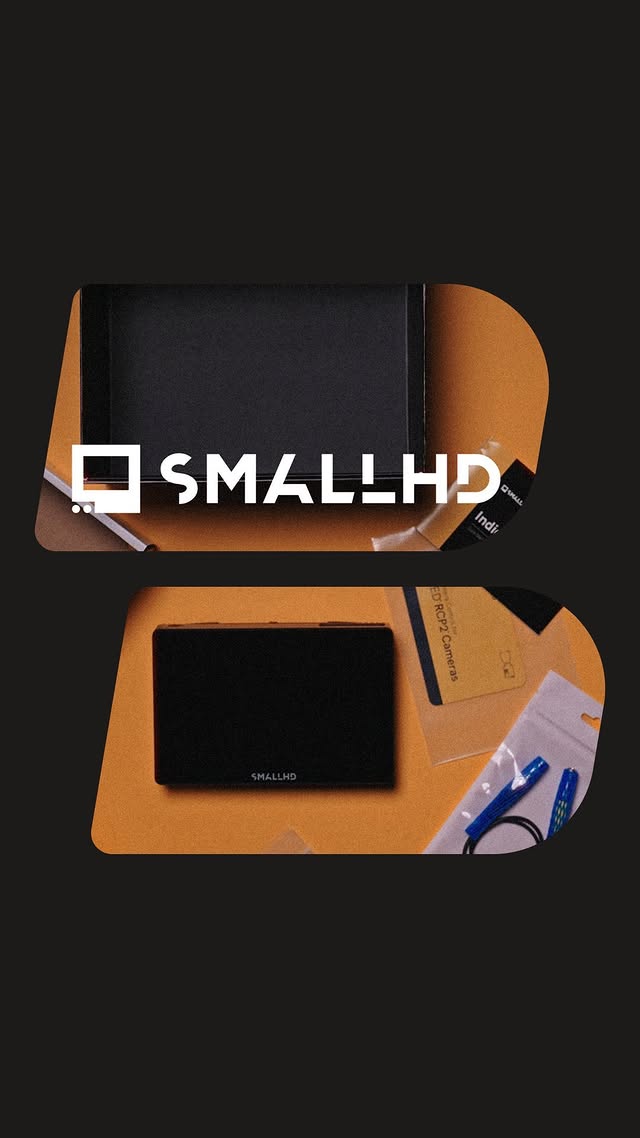 Instagram post by @barcelofilms.inc for SmallHD. Caption reads: [...] 🎬 Today I’m bringing you the **SmallHD....