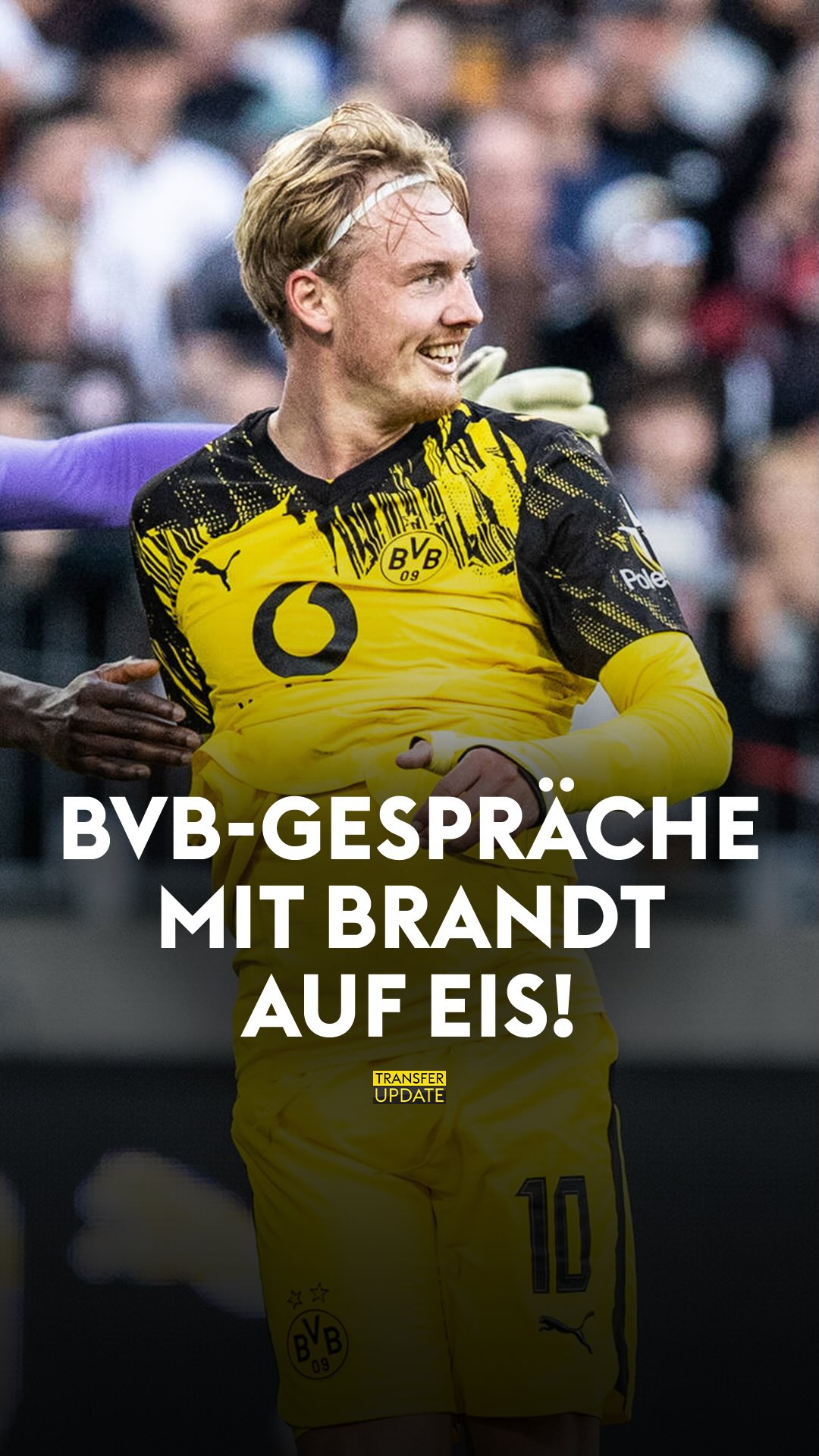 Instagram post by @p_mountainer for Sky Sport DE. Caption reads: Brandt bald im Ausland? 🤔🚨

ℹ️ Aufgrund eines....