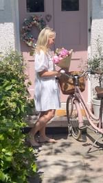 Instagram post by @hearts_at_claremont for Arena Flowers. Caption reads: Where did the sunshine go?! 🤷🏼‍♀️☀️ I was just....