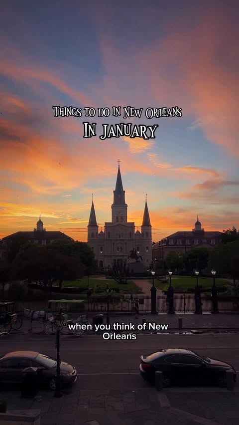 Instagram post by @caitlinorellanahome for Visit New Orleans. Caption reads: [...] tickets, head to neworleans.com....