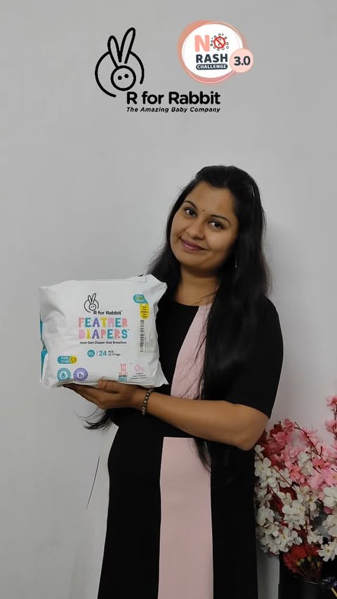 Instagram post by @priya.pawan777 for R for Rabbit. Caption reads: [...] 💯🤍 The No Rash Challenge 3.0 by....