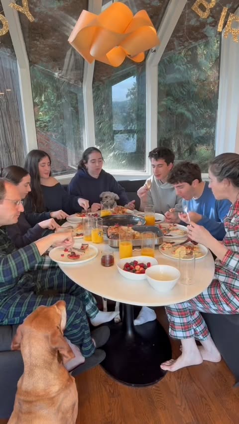 Instagram post by @seattlehanddoc for HexClad. Caption reads: Love when all of the kids are home from college....