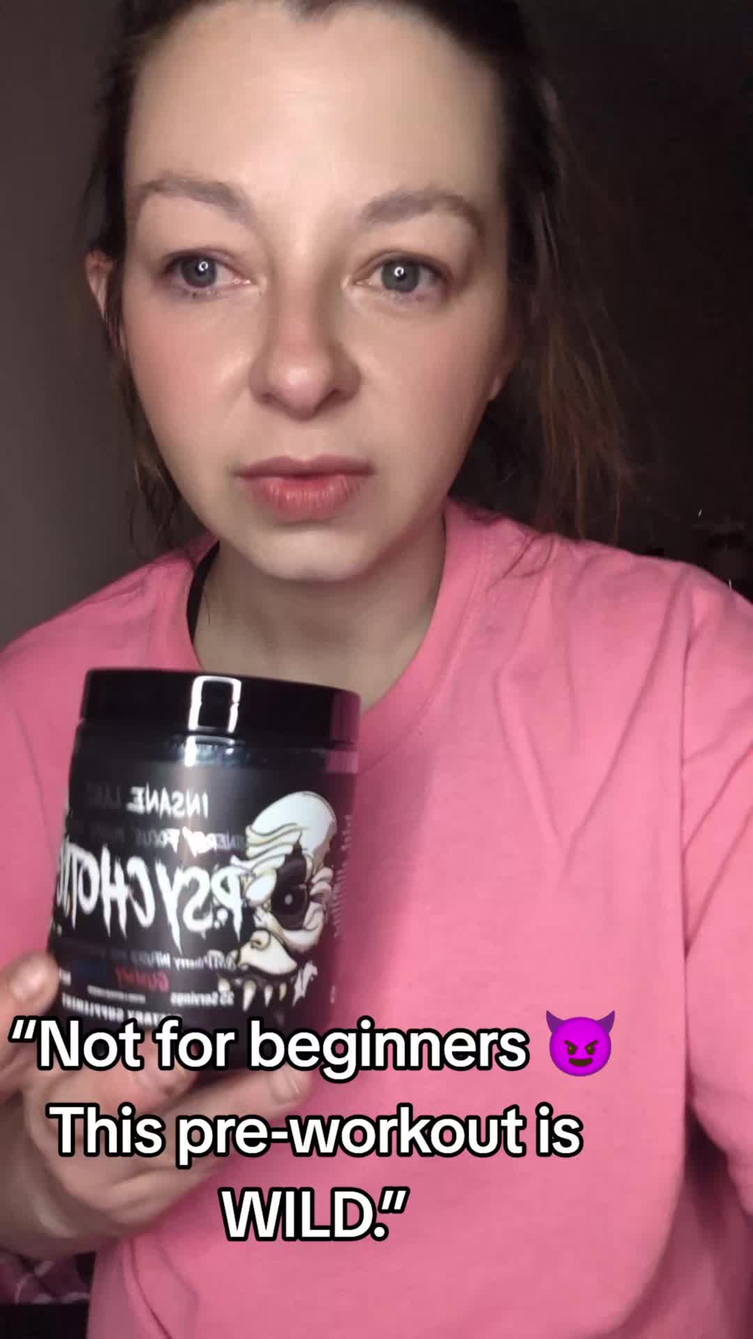 TikTok post by @kristina.pecore for Insane Labz. Caption reads: This is Psychotic by Insane Labz 🖤 One of the....