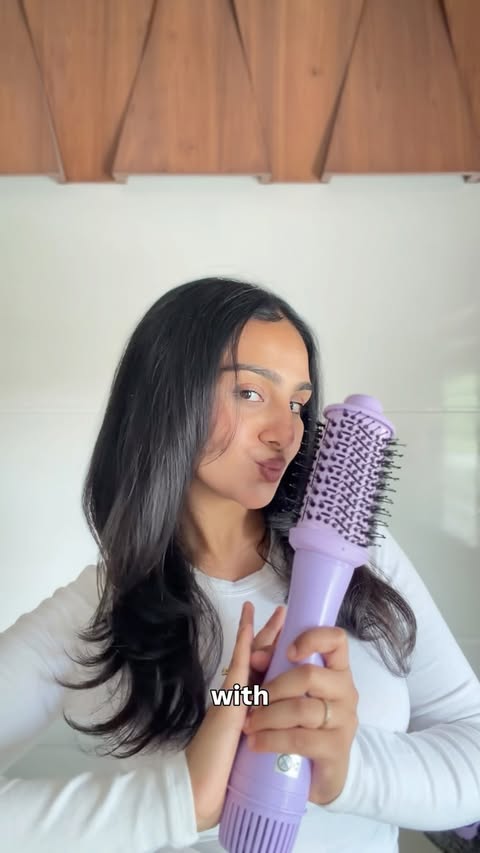 Instagram post by @arushii.i for Bombae by Bombay Shaving Company. Caption reads: The one tool that’s completely changed my hair....