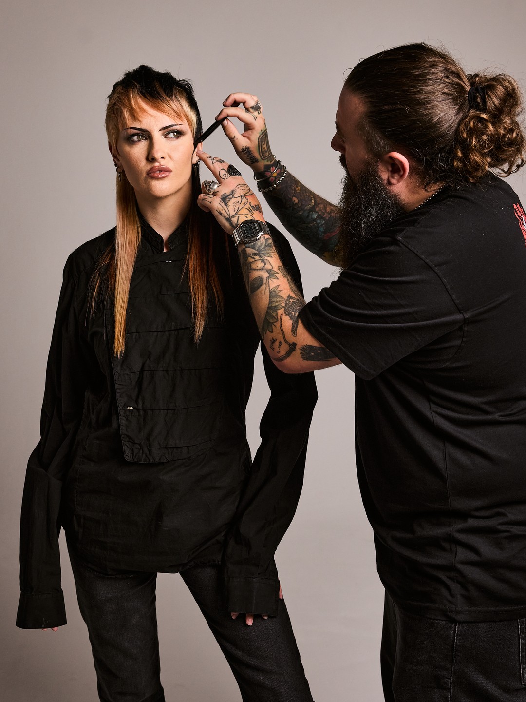 Instagram post by @heavy.metal.hairdresser for Sebastian Professional. Caption reads: For Simon (@heavy.metal.hairdresser), Shape Your....