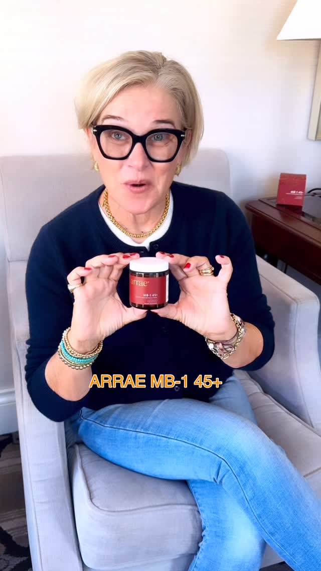Instagram post by @stylealiveafter55 for Arrae. Caption reads: [...] rave over a supplement but MB-1 45+ from....