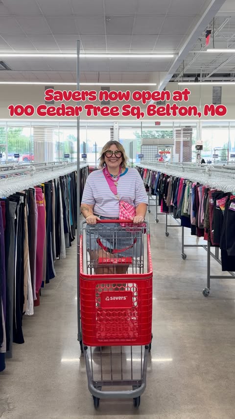 Instagram post by @kccoolmom for Savers. Caption reads: #SaversPartner #ThriftProud #ad As Kansas City’s....