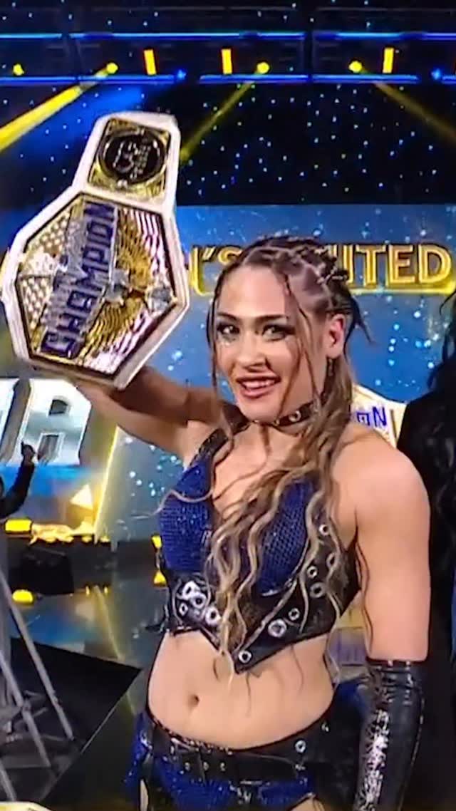 Instagram post by @kianajames_wwe for WWE. Caption reads: You are looking at the NEW WOMEN’S UNITED STATES....