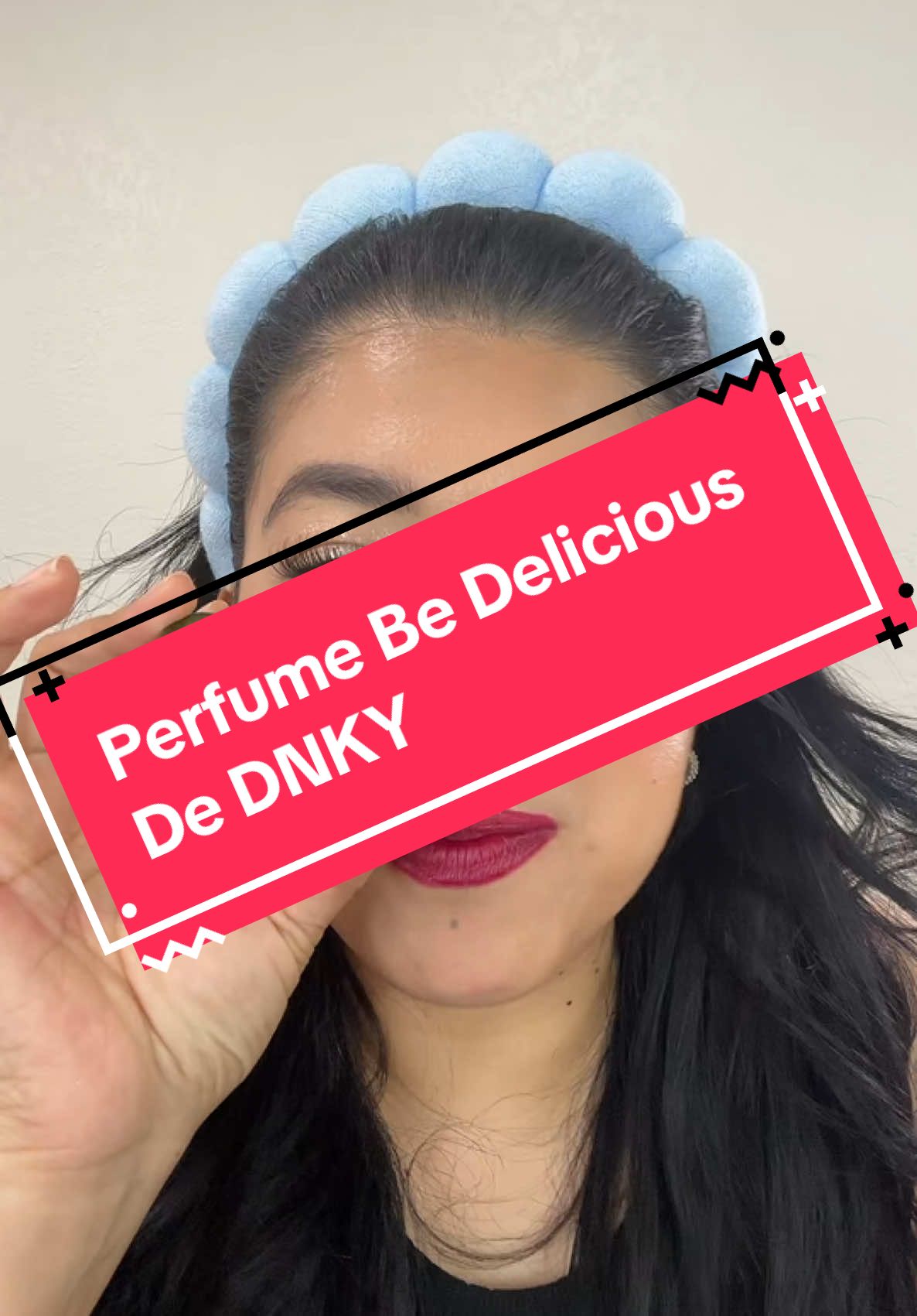 TikTok post by @byjennieelizabeth for DKNY. Caption reads: #dkny @DKNY #fragrance [...].