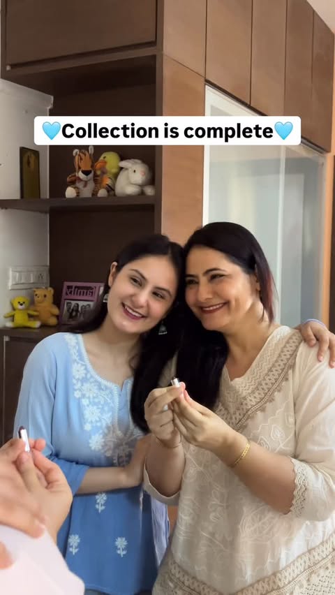 Instagram post by @ishika.gagneja for Blue Heaven Cosmetics. Caption reads: [...] 😭💄Finally completed it with the....