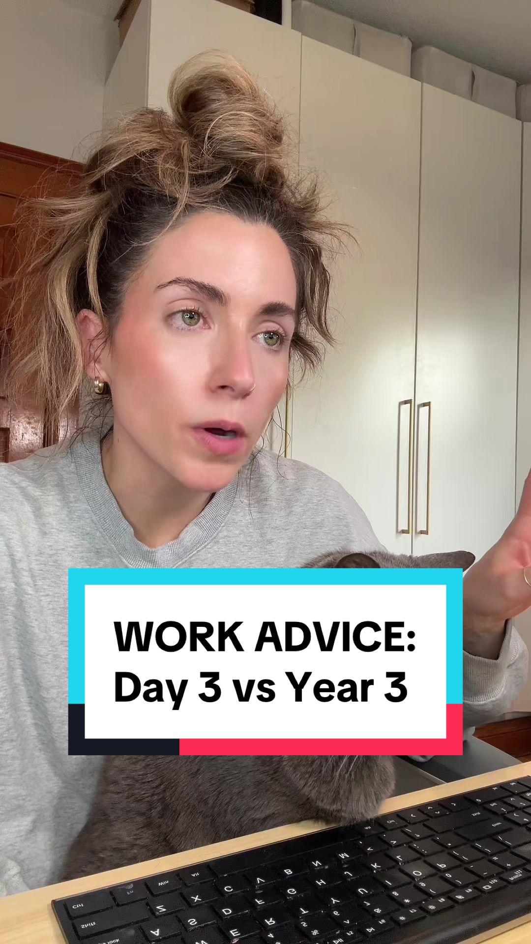 TikTok post by @businesscasualty for NerdWallet. Caption reads: With time comes wisdom (and realization that being....