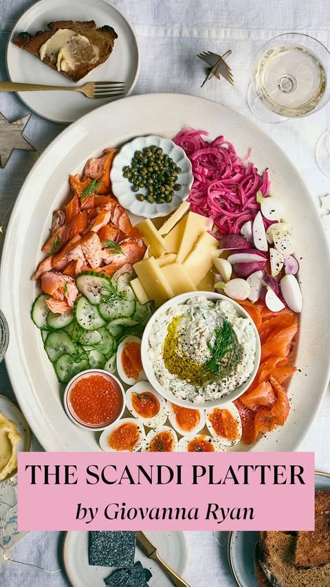 Instagram post by @giovannaryan for House Beautiful. Caption reads: Planning a New Year’s Eve spread? Columnist....