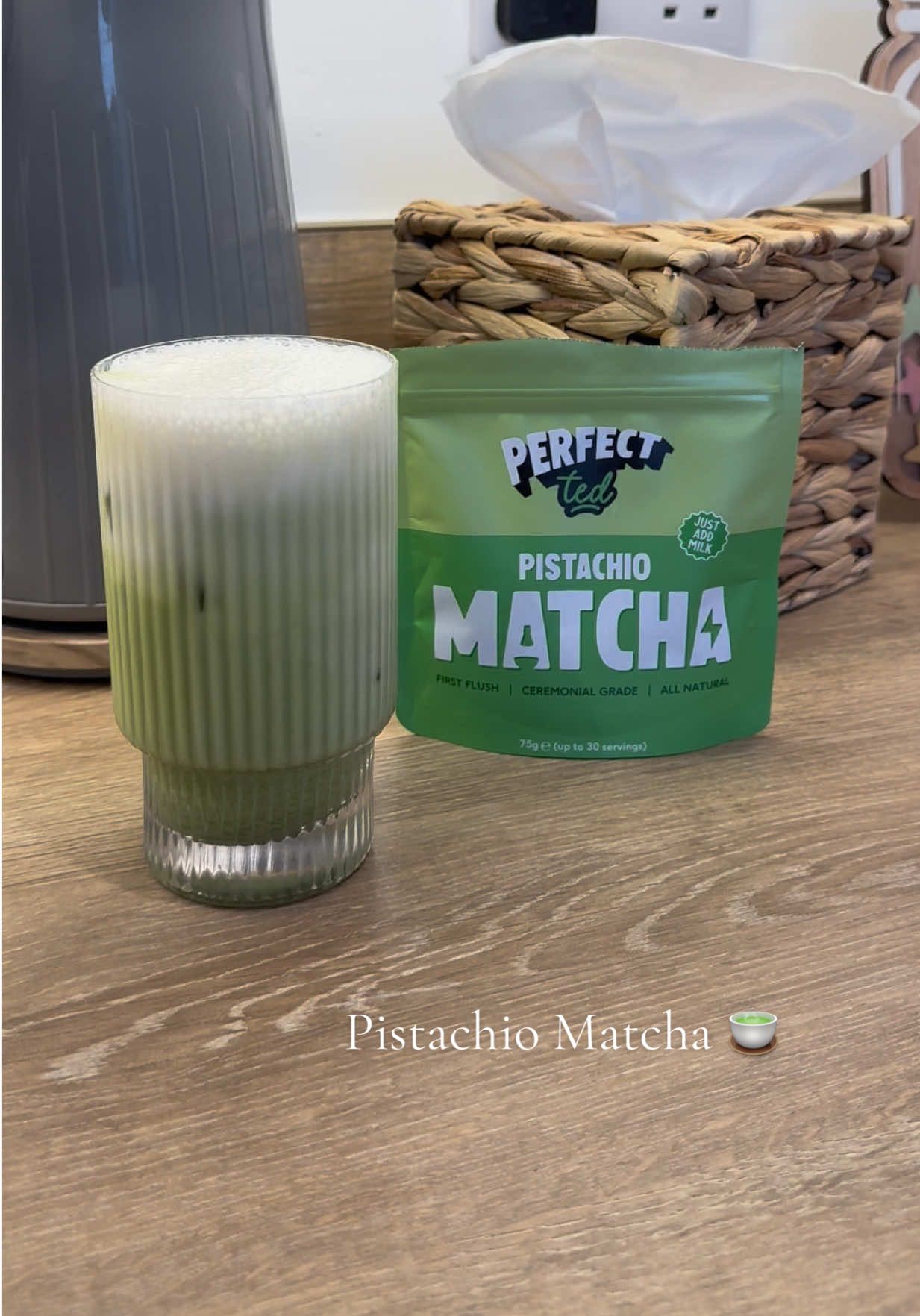 TikTok post by @meg.laingx for PerfectTed. Caption reads: Anything pistachio and I’m immediately sold....