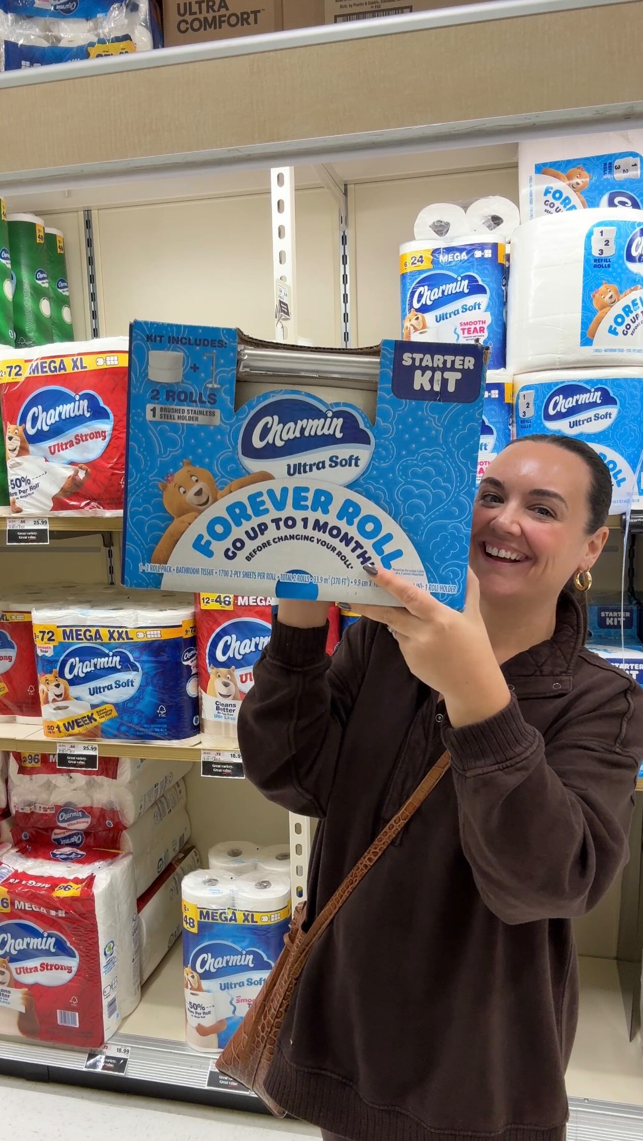 Instagram post by @megthings_ for Charmin. Caption reads: #ad #CharminPartner #ShopRitePartner That heart....