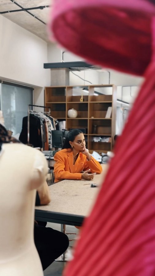 Instagram post by @arushi.mehra_ for Grey Goose. Caption reads: Behind the scenes with the coolest two....