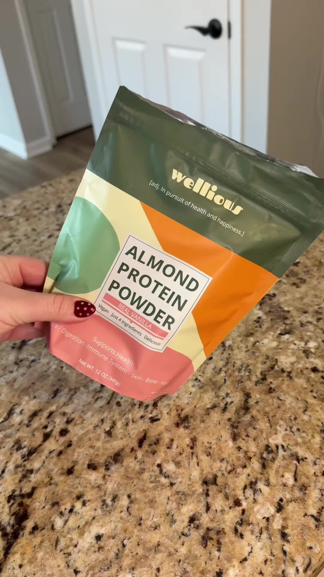 TikTok post by @catebcate29 for Wellious. Caption reads: [...] blowing up. Absolutely delicious! @Wellious....