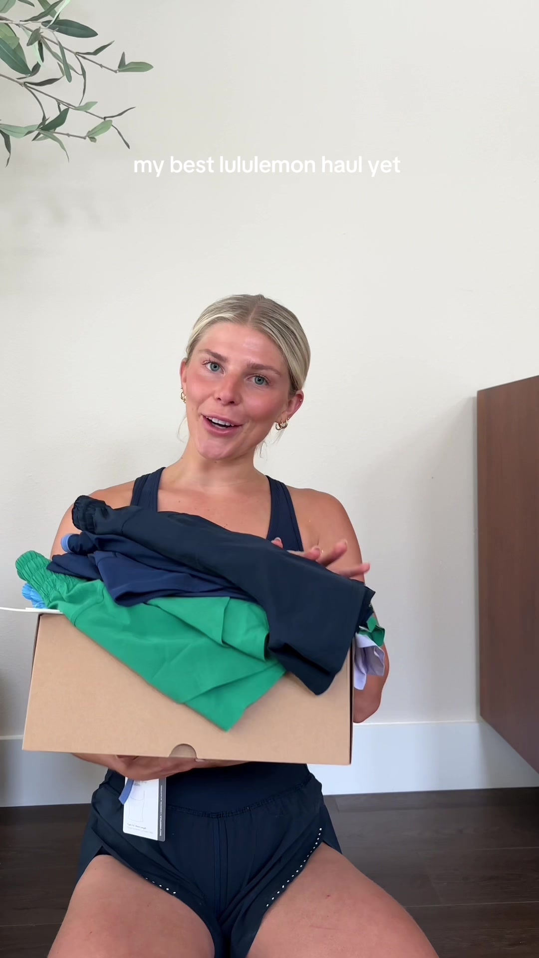 TikTok post by @sydneyadamsking for LTK. Caption reads: Probably my best @lululemon haul yet… THE SKIRT?!....