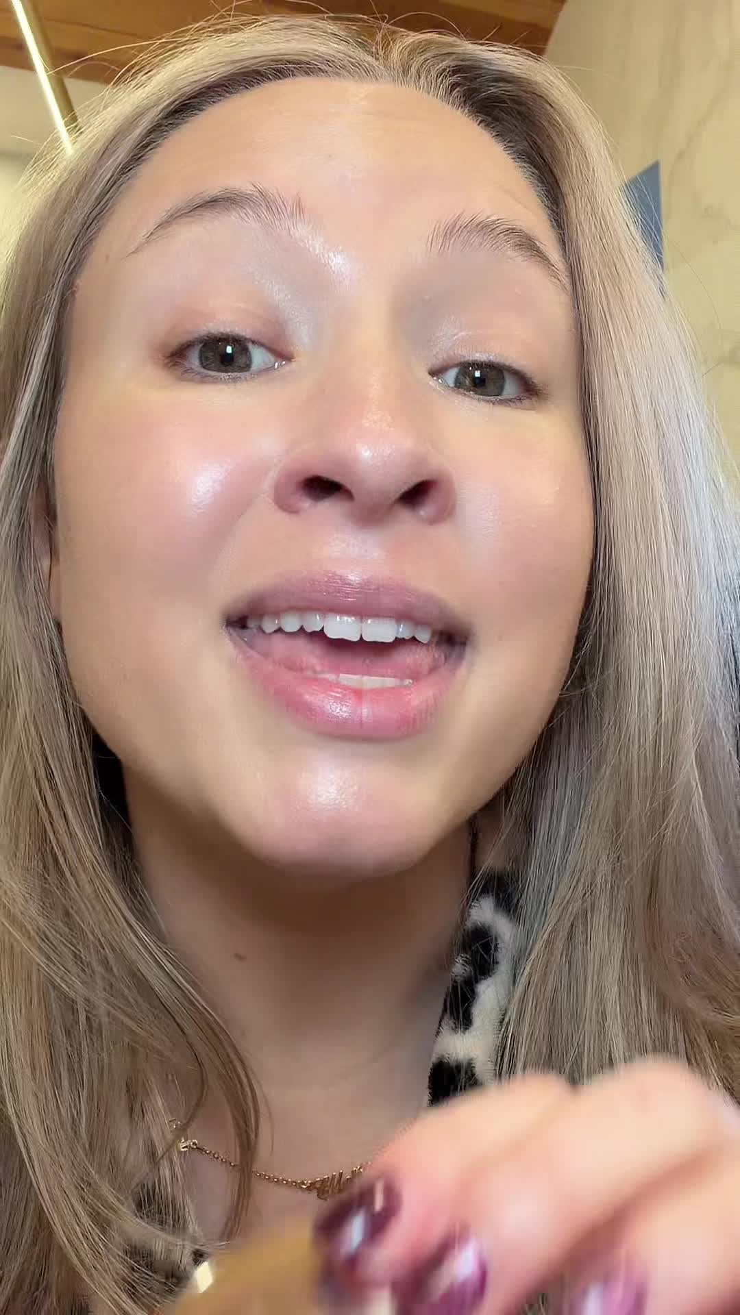 TikTok post by @aroselens for Chantecaille. Caption reads: [...] $100 foundation is worth every....